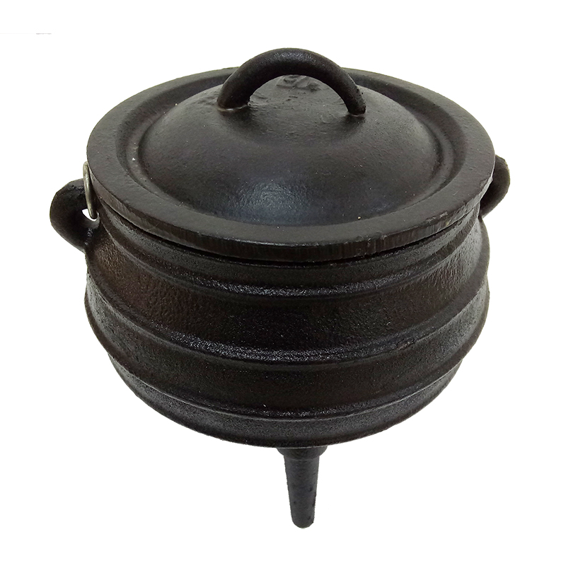 Factory Cheap Hot Modern Design Glass Teapot -
 cast iron flat bottom potjie pot South Africa belly-shaped potjie – KASITE