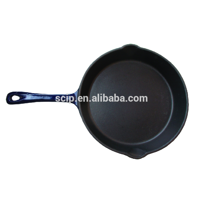 Amazon hot sale high quality enameled cast iron fry pan skillet cookware support