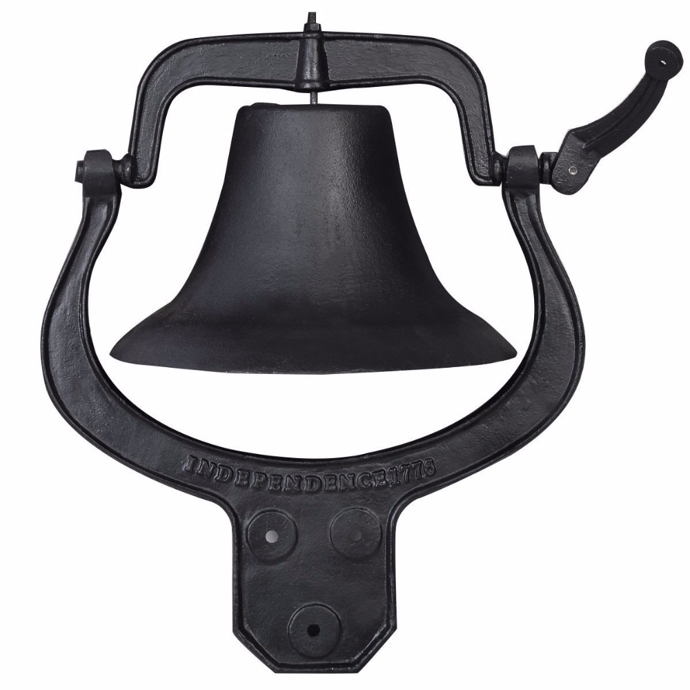 Factory Promotional Cast Iron Enamel Fry Pan - Outdoor Church School Vintage Style Large Antique Cast Iron Bell – KASITE