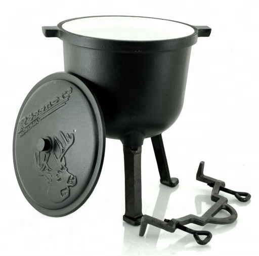 Camp Cook Set cast rion jambalaya pot with three legs cauldron