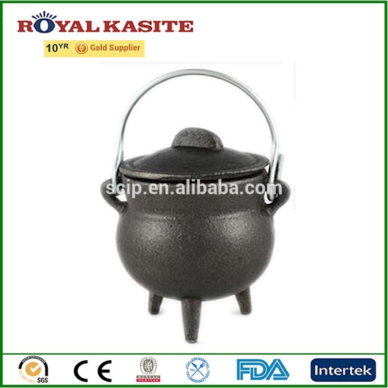 Factory wholesale Iron Cast Teapot -
 SMALL TRIQUETRA CAST IRON CAULDRON WITH LID NEW – KASITE