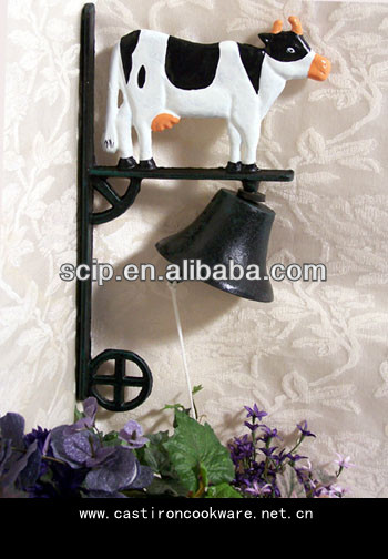 middle 23cm cow Cast iron dinner bell