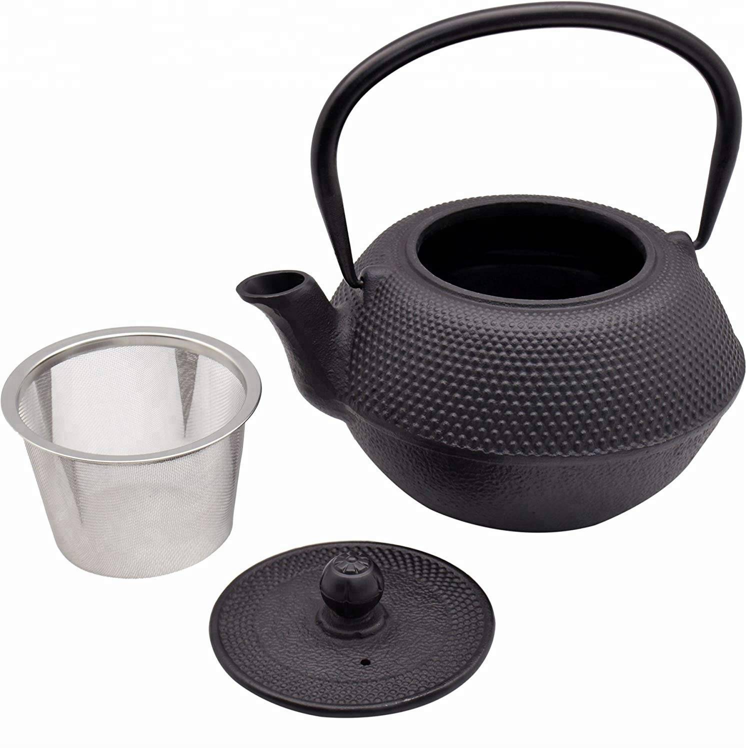 Tableware Japanese Hobnail Cast Iron Teapot 1.2l Loose Leaf Stainless Steel 17th for sale online 