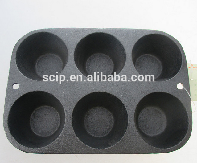 6 cups presenson cast iron muffin pan