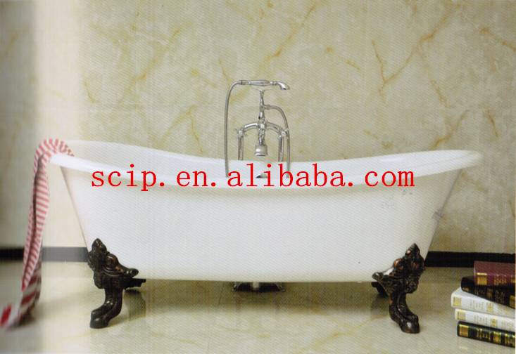 China New ProductPre-Seasoned Cast Iron Deep Skillet -
 enameled double slipper cast iron clawfoot bathtub – KASITE