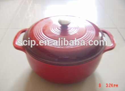 cast iron round enamel cookware casserole, enamel cast iron shallow pot, iron cooking pot