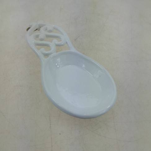 13 years golden supplier wholesaler white cast iron spoon rest in plastic power coating