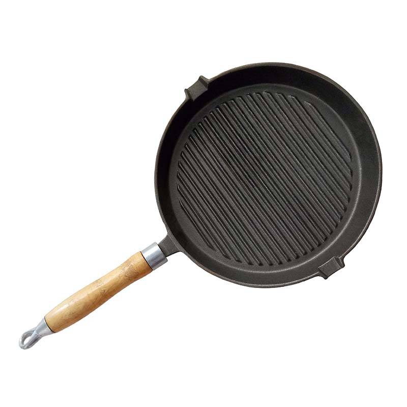 Vegetable Oil Cast Iron BBQ Cookware Griddle Frying Pan
