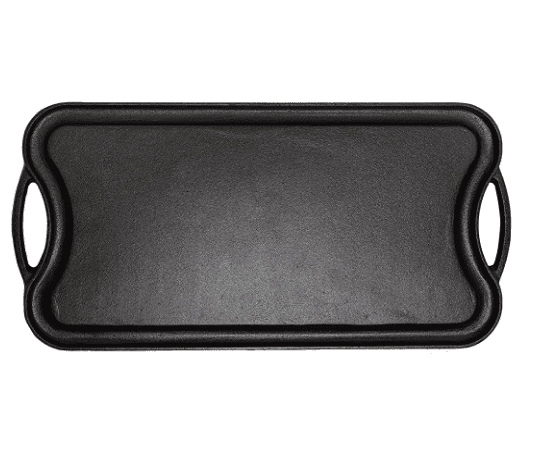 Chinese factory Kitchen Large 20×10 Inch Pre-Seasoned Cast Iron Griddle