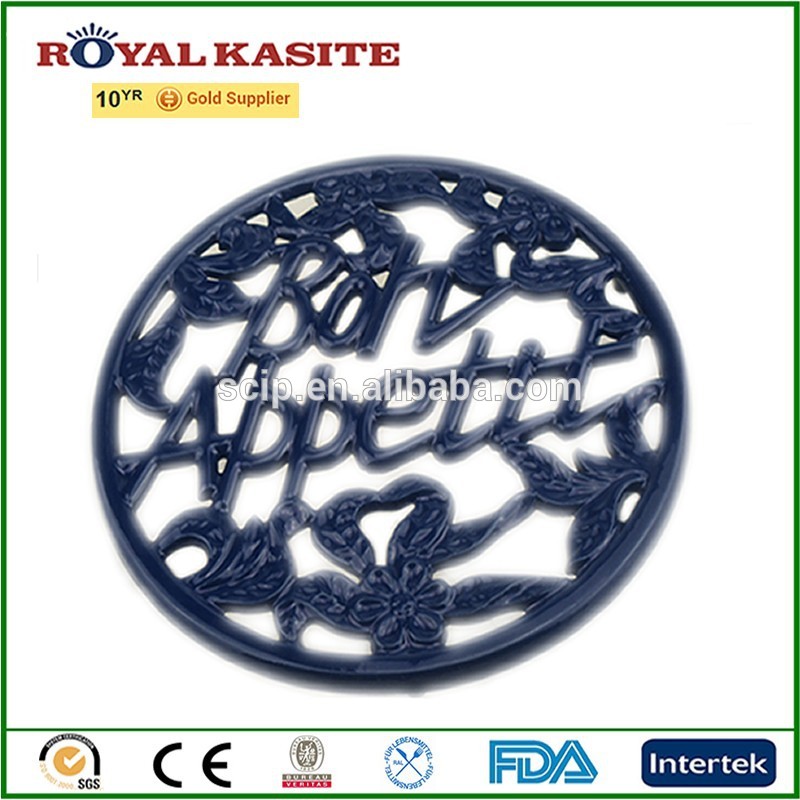 Hot Sale for Insulated Food Warmer Casserole -
 Round cast iron teapot trivet,cast iron trivet holder – KASITE