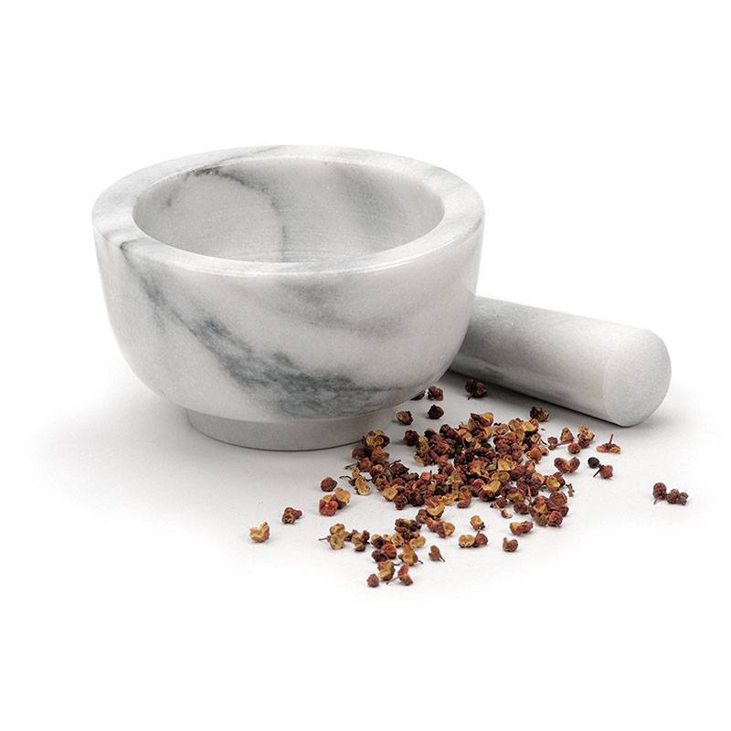 Best Price onTeapot And Cup For One Person -
 White Marble Mortar and Pestle – KASITE