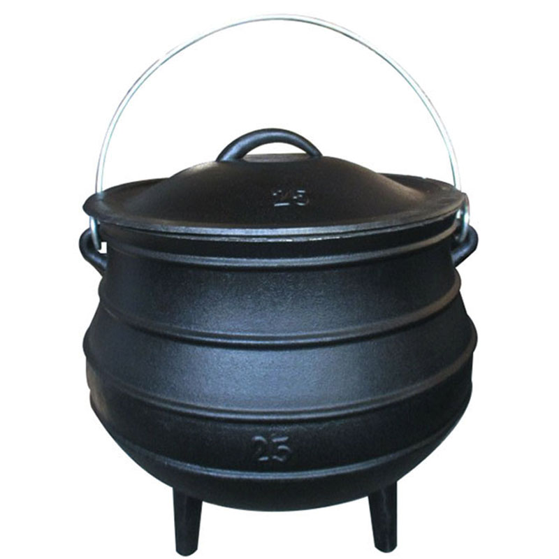 13 years golden supplier Cast iron industrial steam cooking potjiekos pot