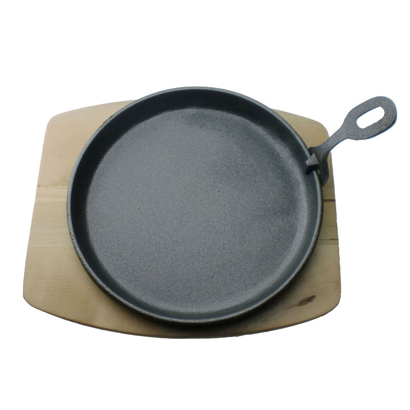 factory Outlets for Mini Ceramic Casserole Cast Iron -
 Wooden base cast iron sizzling plate – KASITE