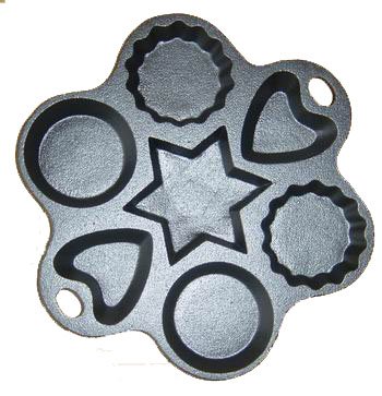 Preseasoned cast iron Multi shape baking pan cake pan