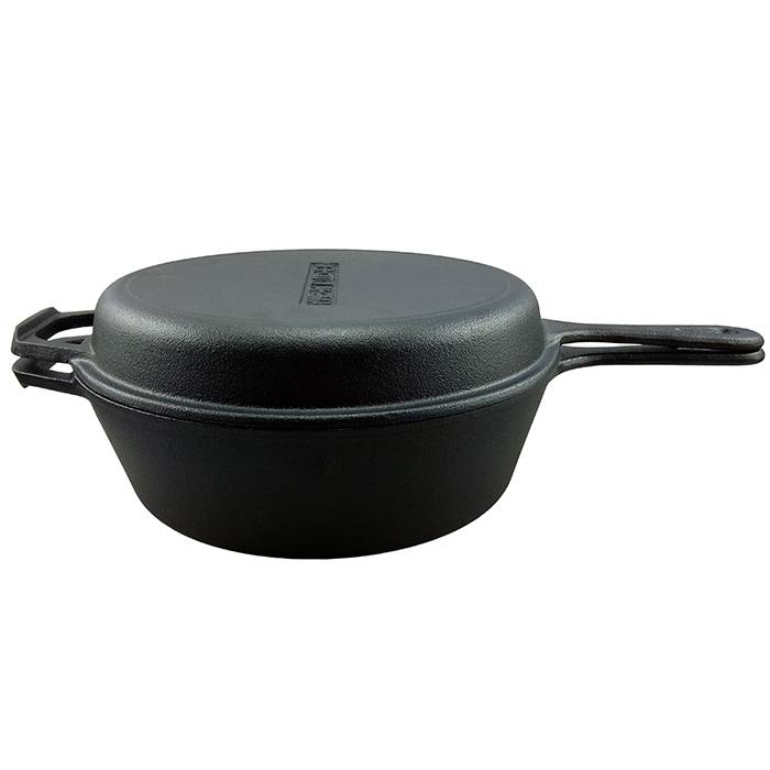 Best quality Cast Iron Aluminum Die Casting Cookware -
 Dutch oven Cast Iron with skillet lid – KASITE