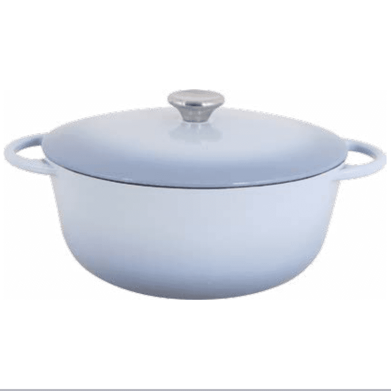 lightweight enamel cast iron dutch oven cast iron casserole with dual handles and lid