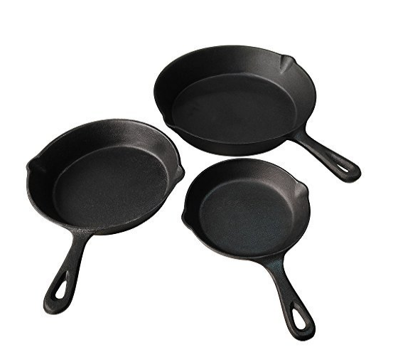 Hot-selling Cast Iron Pizza Pan -
 Royal Kasite cast iron skillets sets, 6-inch 8-inch 10-inch – KASITE