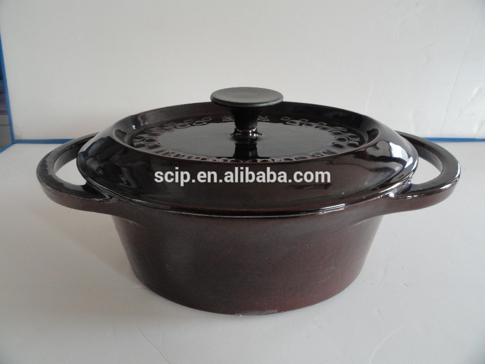 hot sale cast iron enamel casserole, cast iron dutch oven,cast iron stew pot