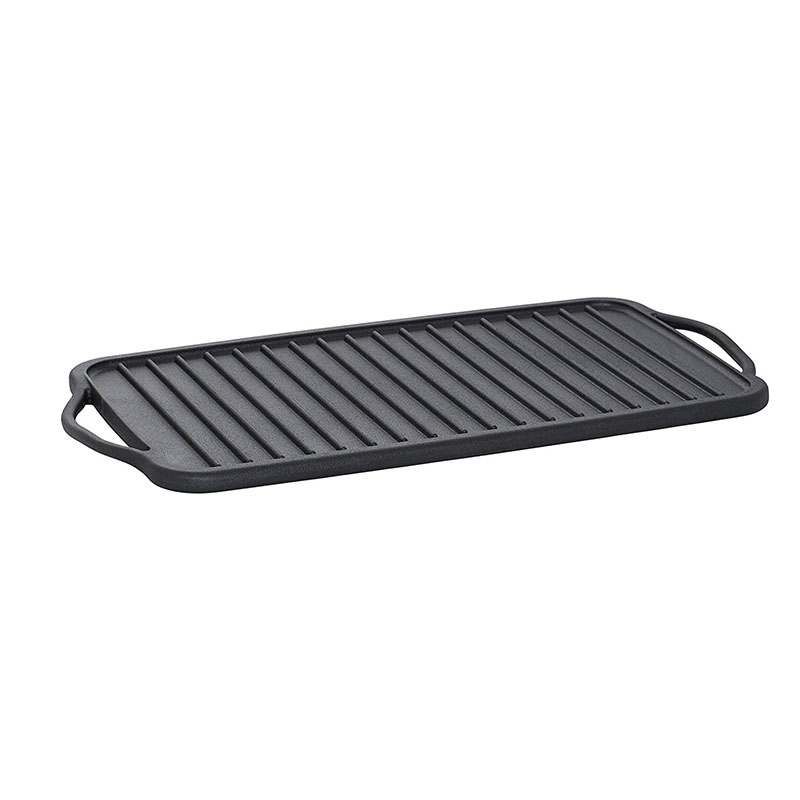Pre-Seasoned Rust Resistant Double Reversible Griddle, 10-Inch-by-18-Inch