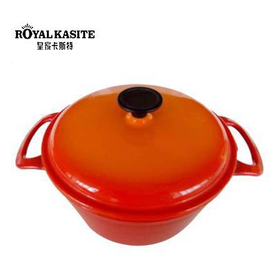 Chinese wholesaler price traditional popular pattern classical style cast iron dutch oven pot with enamel casserole