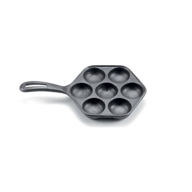 China wholesale Round Enamel Cast Iron Griddle/Grill Pan -
 Cast Iron Stuffed Pancake Pan/cake pan /bake pan – KASITE
