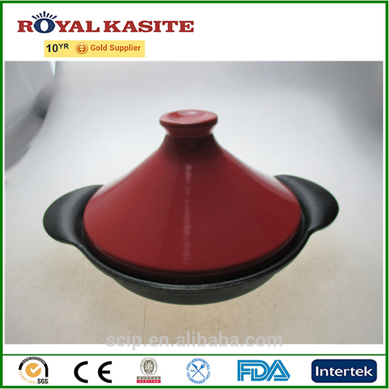 Discount Price Wood Handle Enamel Cast Iron Skillet -
 cast iron tajine pot, tajine cookware, cast iron stew pot – KASITE
