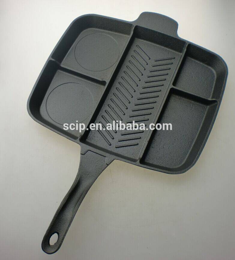 multifunction cast iron 5 in 1 master pan