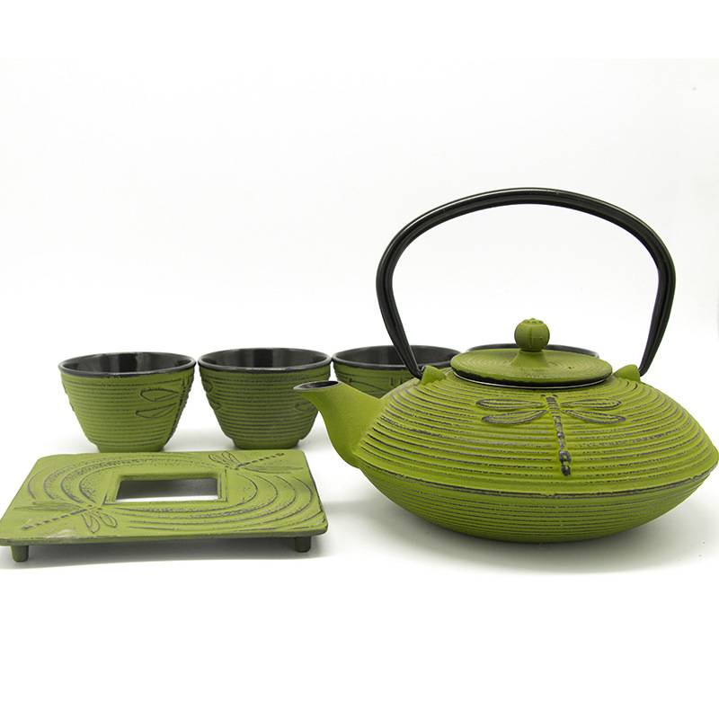 Chinese cast iron teapot set