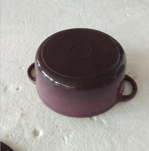 purple cast iron cookware casserole