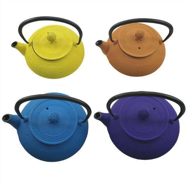 Chinese wholesaler price various colors for chinese cast iron tea kettle/pot