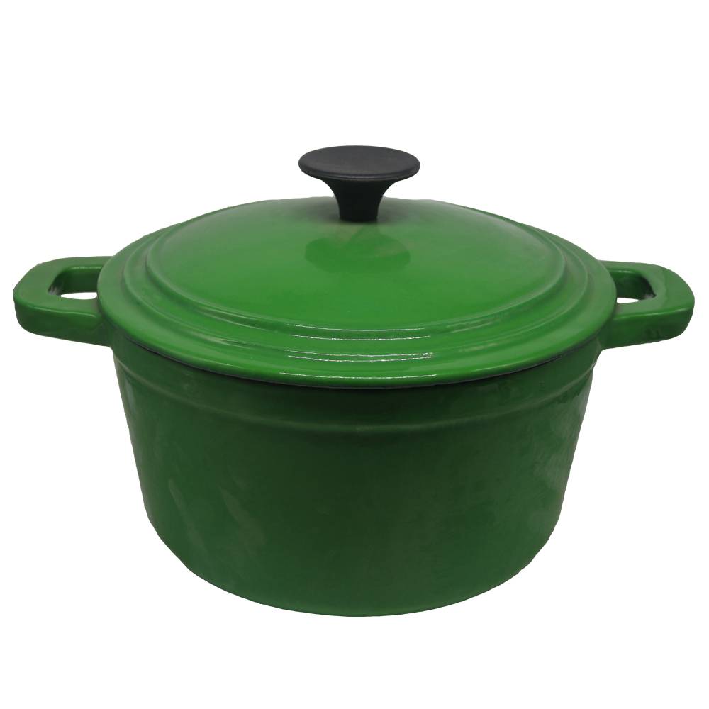 Best quality Enamel Cast Iron Grill Roasting Pans -
 enamel casserole green cast iron dutch oven pot, 26 cm – KASITE