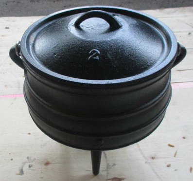 hot sale cast iron potjie pot 2# cast iron cauldron