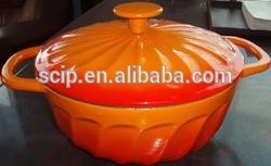 gradual color cast iron stew pot, iron hot pot, enamel casting cookware casserole