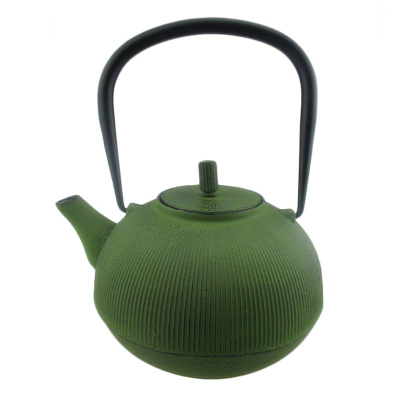 OEM design Heavy Duty Cast Iron Teapots with Copper Lid and Handle