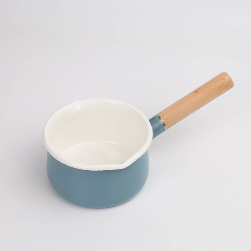 Japanese enamel milk pot mini cast iron pot