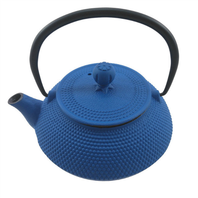 Chinese blue Cast Iron Tea Pot