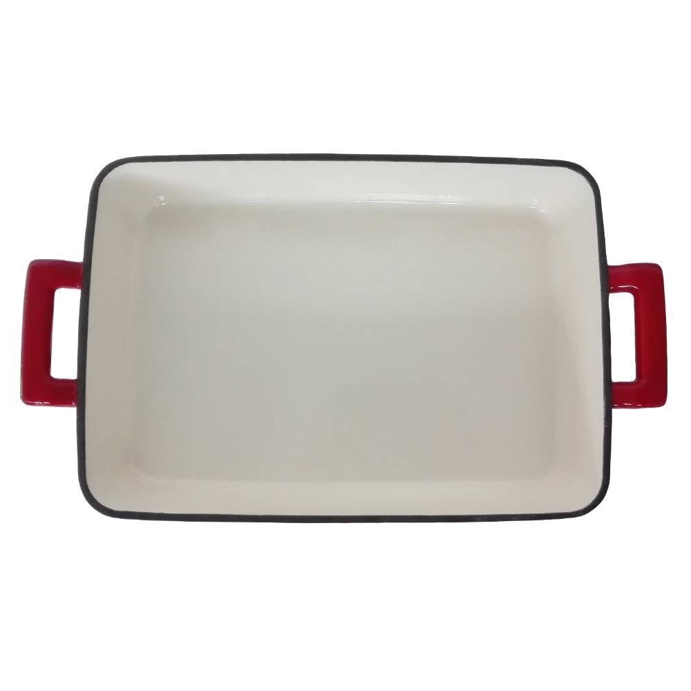 cast iron grill plate red enameled griddle pan, Alibaba 13 years Gold Supplier Royal Kasite