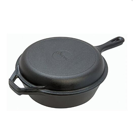 OEM China Stainless Stell Cast Iron Bbq Grill -
 3-Quart Dutch Oven and Skillet Lid Set Oven Safe Cookware By Alibaba 13 Years Golden Supplier – KASITE