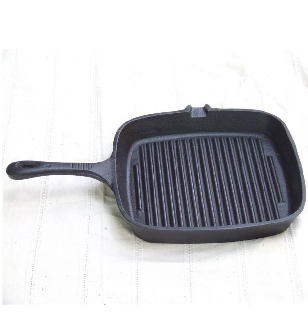 cast iron grill pan preseasoned 10inch