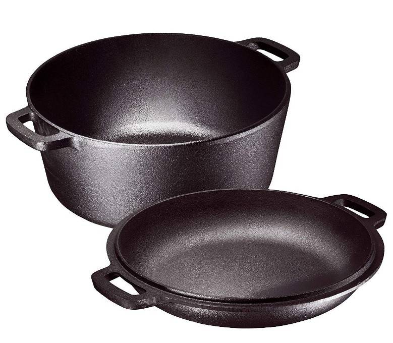 China Manufacturer for Cast Iron Sauce Pan With Skillet Lid -
 3 Quart Cast Iron Combo Cooker Preseasoned Cast Iron Skillet Dutch Oven and Convertible Skillet Griddle Lid – KASITE