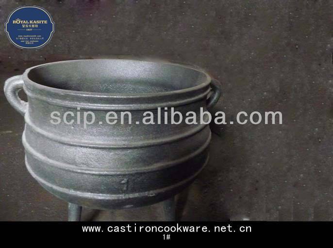 1# cast iron three legged potjie pot wholesale