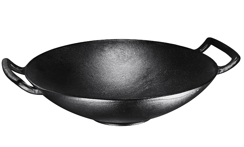 Wholesale China factory Pre-Seasoned 14-inch Cast Iron Wok with Large Loop  Handles & Flat Base factory and suppliers