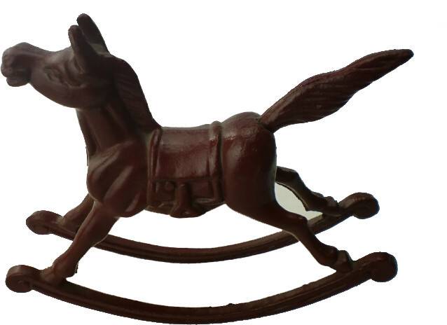 hot sale cast iron rolling horse model toy