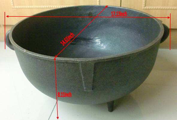 Hot sale high quality cast iron cauldron