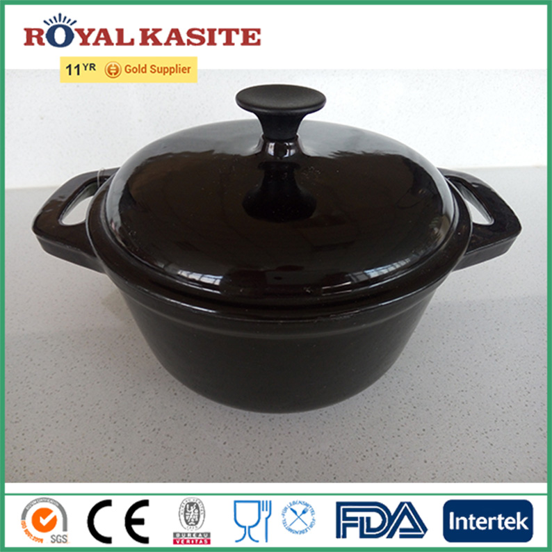 China New ProductPre-Seasoned Cast Iron Deep Skillet -
 custom cast iron dutch wife with enamel coating – KASITE