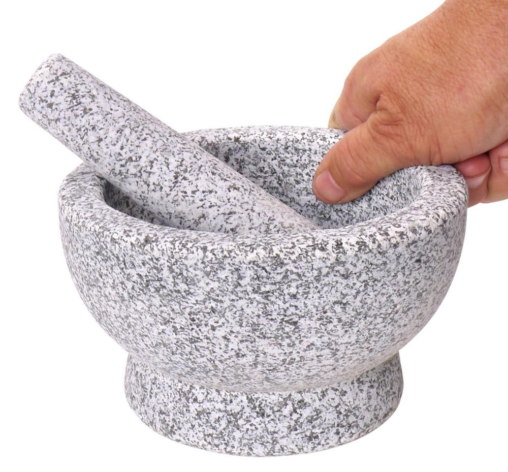 Rapid Delivery for Enamel Coated Cast Iron Casserole -
 Home Heavy Granite Mortar and Pestle – KASITE