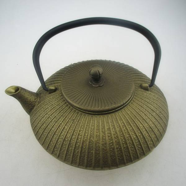 13 years golden supplier perfect design cast iron metallic teapots infuser