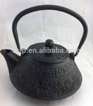 pre-seasoned Custom cast iron vintage teapot