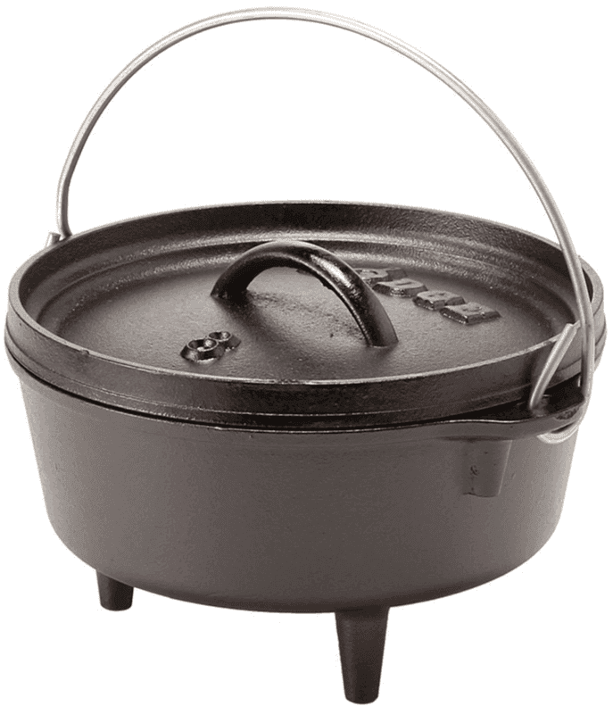 cast iron camping dutch oven outdoor cooker pot, Pre-seasoned