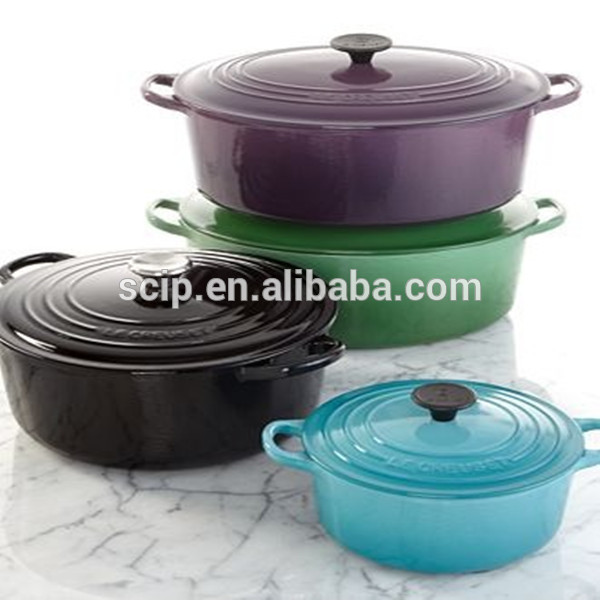 Hot sales for enamel cat iron cookware